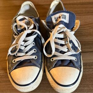 Converse Blue and White Athletic Low-Tops